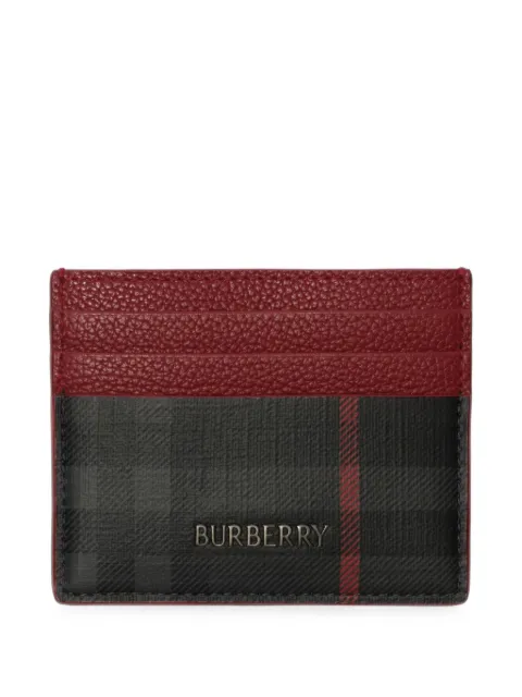 Burberry City Check card case Black 8133225