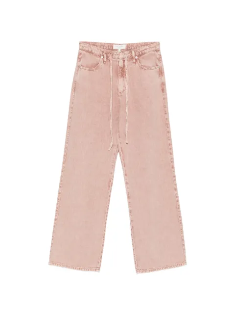 rag & bone drawstring straight-leg jeans Pink RJ6126F1FRS