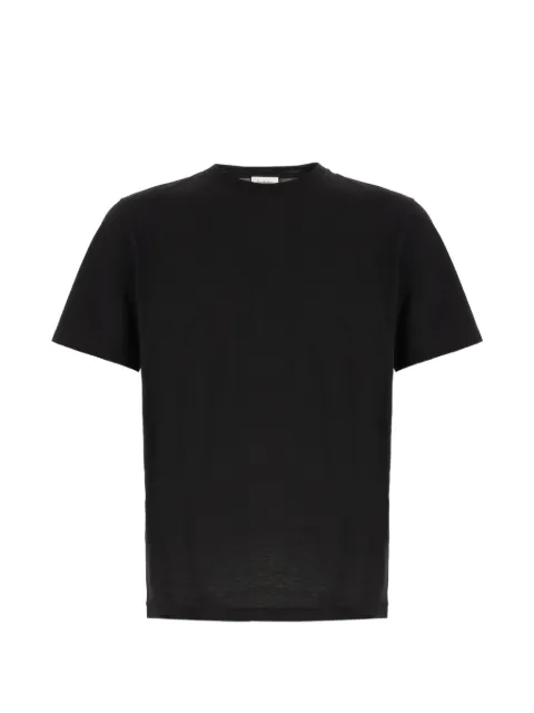 Saint Laurent Cassandre ribbed T-shirt Black A001BEY38BD