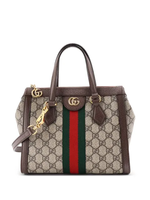 Gucci Pre-Owned Ophidia Top Handle GG Coated Canvas Small tote bag Brown WT9XBU5O9NEAEMYV