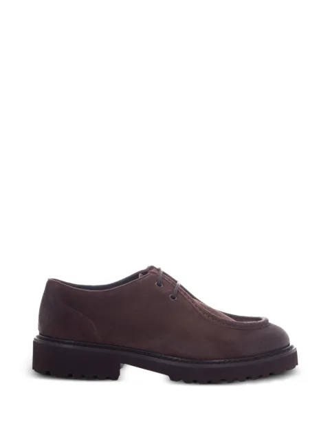 Doucal's leather lace-up derby shoes Brown DU2737PHILUF205TM49