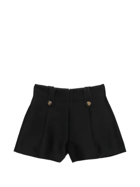 ZIMMERMANN Valiant tailored button-embellished pleated shorts Black 9716AF261