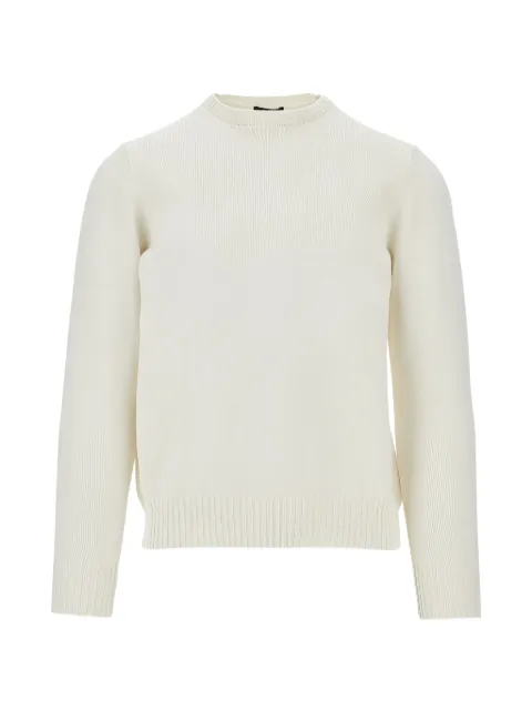 Drumohr crew-neck cotton sweater White D8Z103L00001120