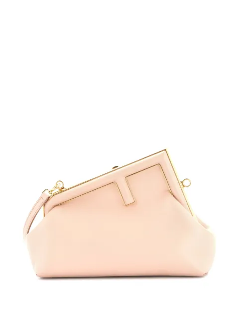 Fendi Pre-Owned First Bag Leather Small clutch bag Neutrals SGQGAT88TBX7S0T9