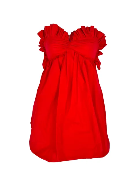 Philosophy Di Lorenzo Serafini ruffled sweetheart mini dress Red RFCPUGBCL781794W