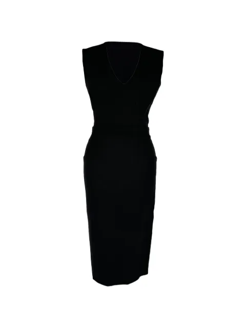 Victoria Beckham Sleeveless belted dress Black RFCPUGBCL781795W