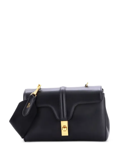 Celine Pre-Owned Soft 16 Bag Smooth Calfskin Teen shoulder bag Black RQ2E4KWSLQZW4OU4