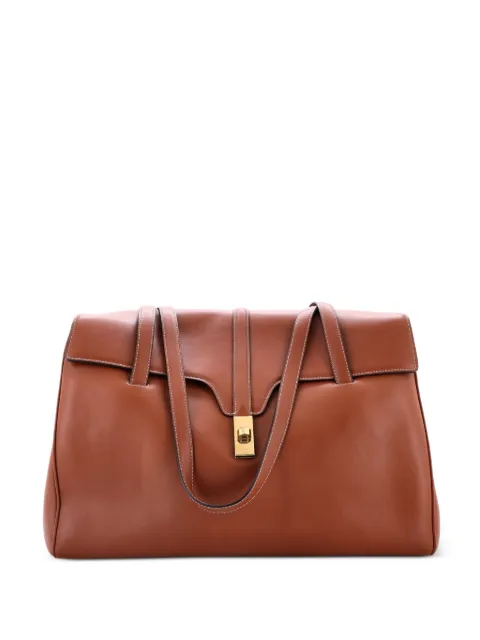 Celine Pre-Owned Soft 16 Bag Smooth Calfskin Large shoulder bag Brown IPCWVFXA4VKS0JH3