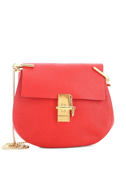 Chloé Pre-Owned Drew Leather Small crossbody bag Red HM8HL3IP96MPU7DI