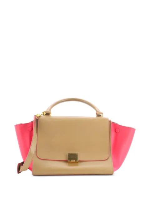 Celine Pre-Owned Trapeze Bag Leather Small satchel Brown OGGM7RXZH1VUY7UG