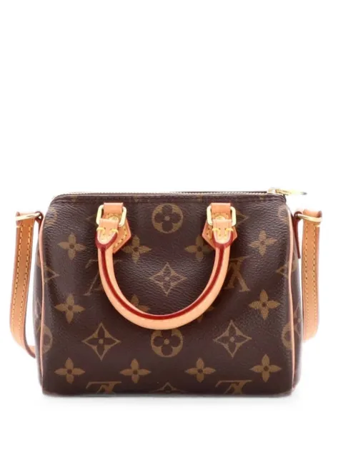 Louis Vuitton Pre-Owned Speedy Bandouliere Bag Monogram Canvas Nano crossbody bag Brown 7EKMP1AQ24WJIZ5V