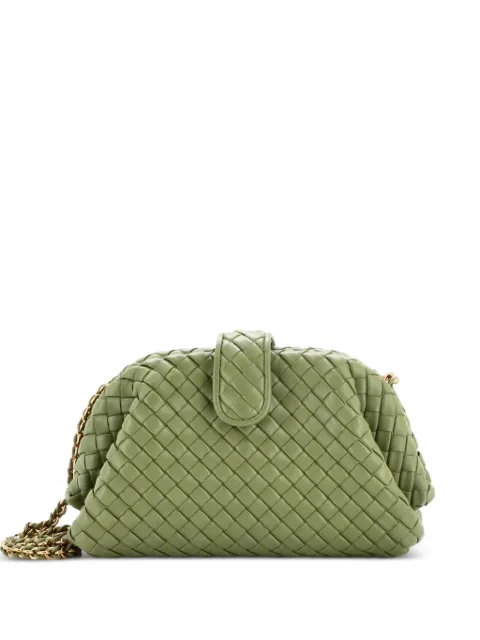 Bottega Veneta Pre-Owned Lauren 1980 with Chain Intrecciato Nappa Medium clutch bag Green 57N22Q6S4V1E8WPI
