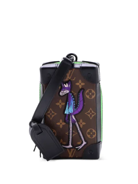 Louis Vuitton Pre-Owned Soft Trunk Phone Box Monogram Canvas with LV Friends Patch crossbody bag Brown 4UK39DTCM08FI9N0