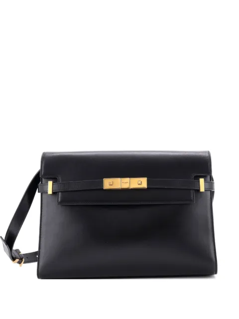 Saint Laurent Pre-Owned Manhattan Leather Medium shoulder bag Black CC2VSQTHJL0PEDPA