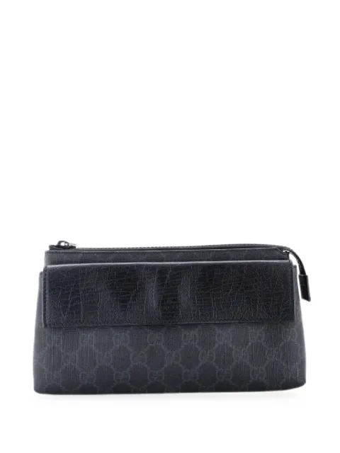 Gucci Pre-Owned Waist Bag GG Coated Canvas belt bag Black 117Y4DC2W7WD06PI