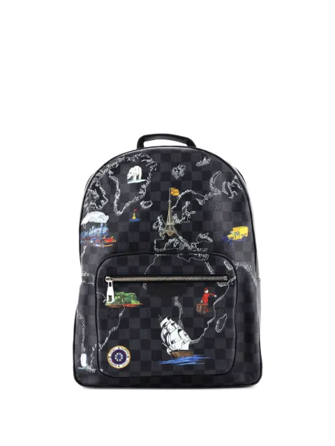 Louis Vuitton Pre-Owned Josh Limited Edition Renaissance Map Damier Graphite backpack Black MMWV3GKIVTLRGR2V