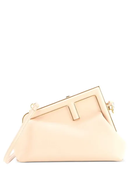 Fendi Pre-Owned First Bag Leather Small clutch bag Neutrals VUG8IGH46HZFWX4A