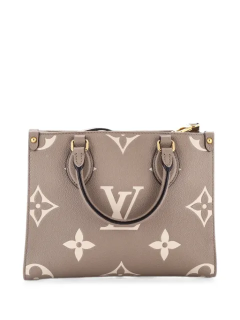 Louis Vuitton Pre-Owned OnTheGo Bicolor Monogram Empreinte Giant PM tote bag Neutrals VT21S4KRQNB5ITO2