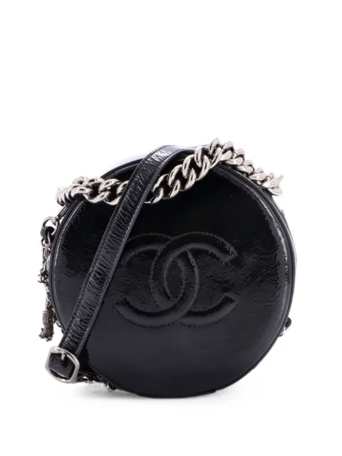 CHANEL Pre-Owned Round as Earth Patent crossbody bag Black VILZSNFRIYUQL2A9