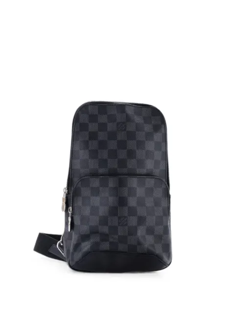 Louis Vuitton Pre-Owned Avenue Sling Bag Damier Graphite crossbody bag Black LEFJRSBM5ST9C69I
