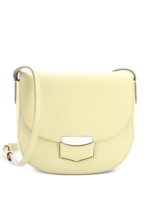 Celine Pre-Owned Trotteur Grainy Leather Small crossbody bag Green UQD6WCRQ65L56X5K