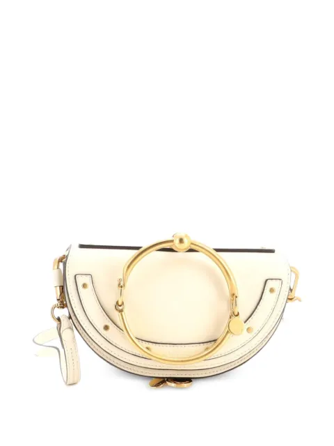 Chloé Pre-Owned Nile Leather Mini crossbody bag Neutrals L41B3PKIQOHFBS9F