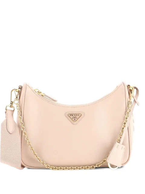 Prada Pre-Owned Re-Edition 2005 Shoulder Bag Saffiano Leather Small crossbody bag Neutrals KU3AXICCXMS2SMDU