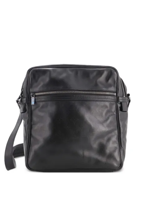 Louis Vuitton Pre-Owned Clarkson Messenger Bag Monogram Shadow Leather crossbody bag Black 8JK1CWVPHOXPMDBZ
