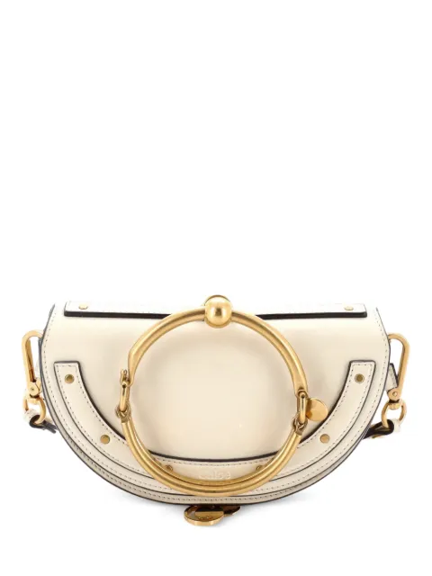 Chloé Pre-Owned Nile Leather Mini crossbody bag Neutrals IQH2KG1ALZMN62KK
