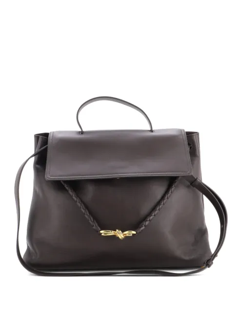 Bottega Veneta Pre-Owned Ciao Ciao Top Handle Bag Leather Large satchel Brown YLVSR6WRGBKQ9FAT