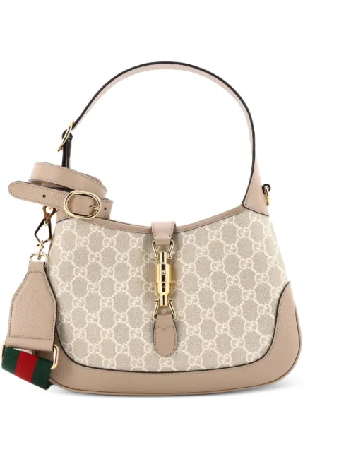 Gucci Pre-Owned Jackie 1961 GG Coated Canvas Small hobo bag Neutrals HAQCY7H5T3Y3638R