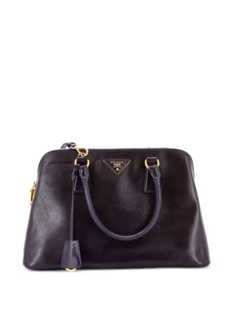 Prada Pre-Owned Promenade Bag Vernice Saffiano Leather Medium satchel Purple 7TFXLD583USL1HFB