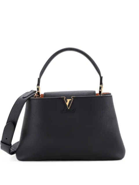 Louis Vuitton Pre-Owned Capucines Souple Bag Leather MM shoulder bag Black G2SJB7LN1WR5ZLPW