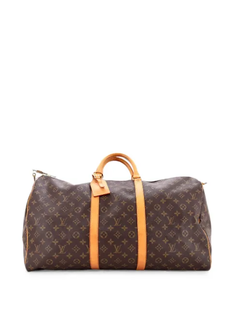 Louis Vuitton Pre-Owned Keepall Bag Monogram Canvas 55 travel bag Brown FUK081II07MA5SO5