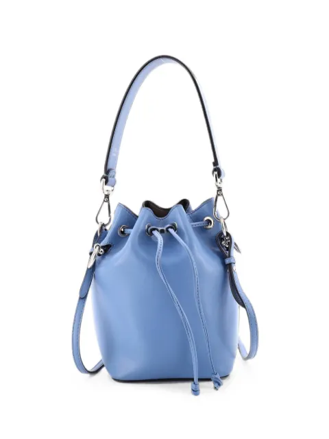 Fendi Pre-Owned Mon Tresor Leather Mini bucket bag Blue 5A4I8CQ4MA08MJWM