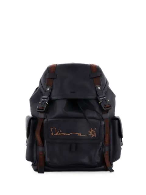 Christian Dior Pre-Owned x Cactus Jack Hit the Road Leather backpack Black 5ILGWXXHB05FXJHA