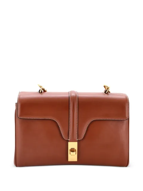 Celine Pre-Owned Soft 16 Bag Smooth Calfskin Teen shoulder bag Brown 1RNI7T60OX9OKLQ1