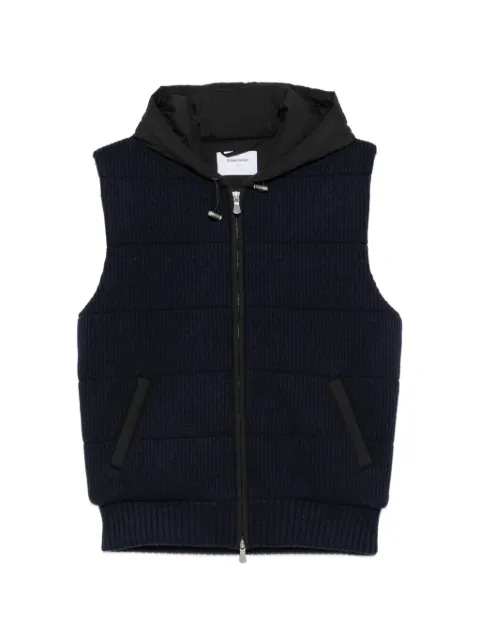 Gran Sasso quilted hooded gilet Blue 7813425071