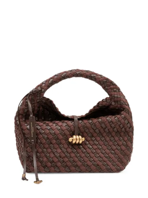 GIANNI CHIARINI Aurelie woven tote bag Brown BS12065COMMWPLINT