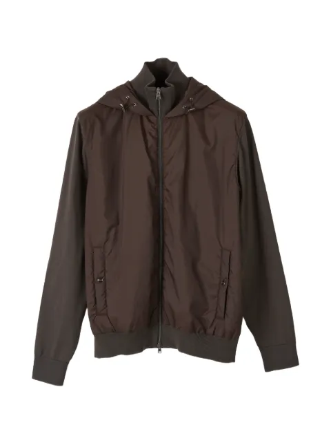 Herno hooded panelled jacket Brown MC00052UR72109
