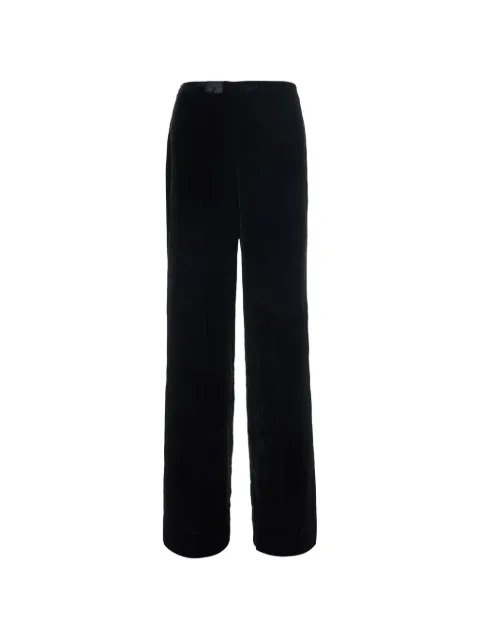 P.A.R.O.S.H. velvet wide-leg trousers Black D233038RAVEL013