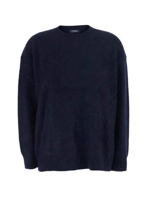 'S Max Mara scarf-detail knitted sweater Blue 2629386013600