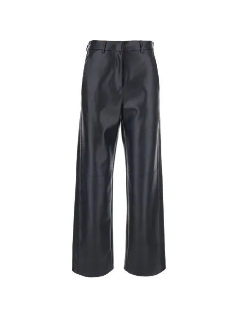 'S Max Mara faux-leather straight-leg trousers Blue 2629786043600005