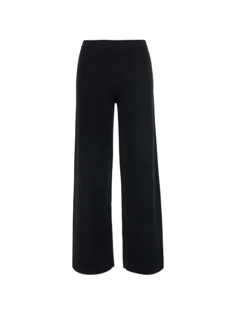 P.A.R.O.S.H. knitted wide-leg palazzo pants Black LOOK26D570598