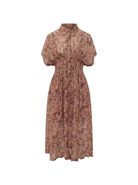 Ba&Sh Adena floral-print midi dress Pink 1H26ADEN