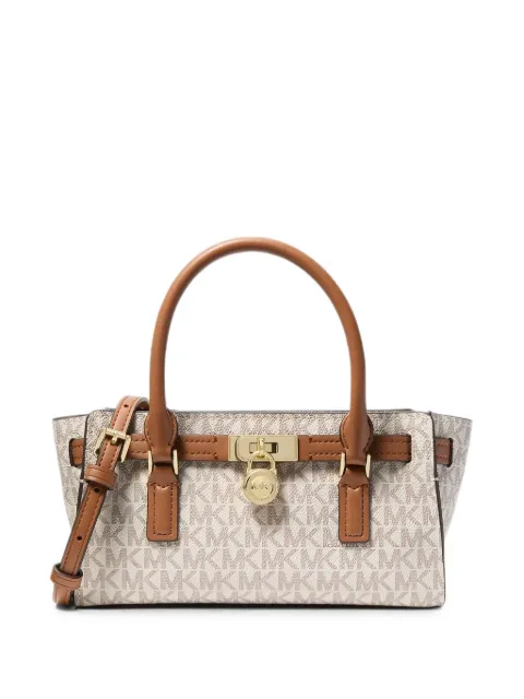 Michael Michael Kors Hamilton Moderne extra-small signature-logo crossbody bag Neutrals 32F6GNXT1B