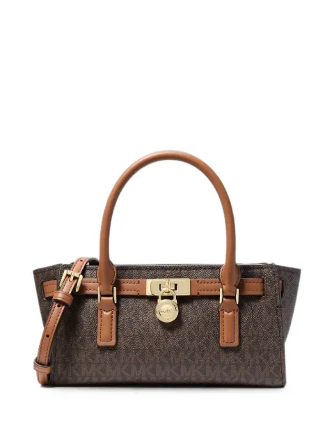 Michael Michael Kors Hamilton Moderne extra-small signature-logo crossbody bag Brown 32F6GNXT1B