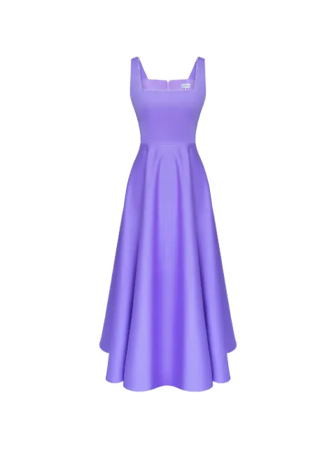 POST MERIDIEM crystal-embellished midi dress Purple STRAPDECORATEDBODICEMIDIDRESS