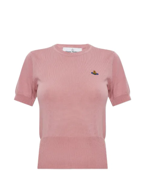 Vivienne Westwood Bea Orb-embroidered sweater Pink 1803002QY005E