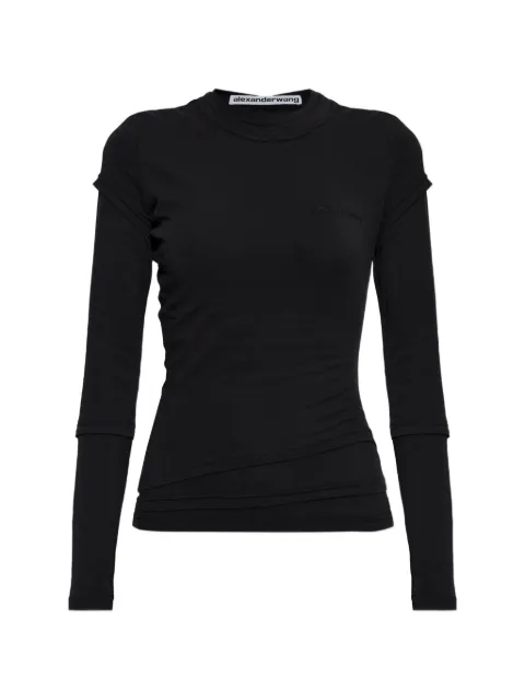 Alexander Wang layered long-sleeve T-shirt Black 1CC2261287